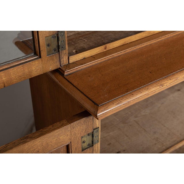 Vintage English Cupboard in Glazed Oak For Sale - Image 16 of 18