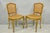 Vintage French Provincial Louis XV Style Cane Dining Side Chairs with Shapely Cabriole Legs - Set of 6. Very nice set of...