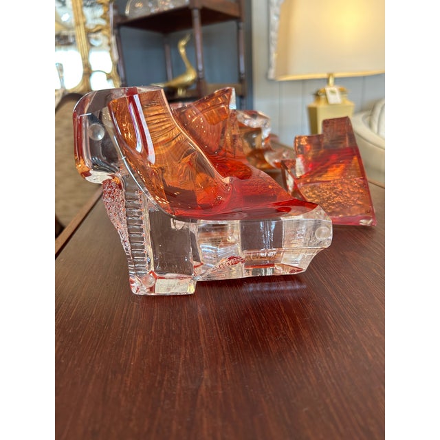 Blown Glass Collection of Art Sculptures by Mikula -Set of 3 For Sale - Image 9 of 10
