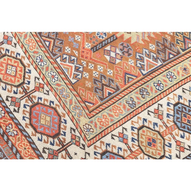 Persian Antique Qashqai Shekarlou Rug 5'8'' X 7'7'' For Sale - Image 3 of 12