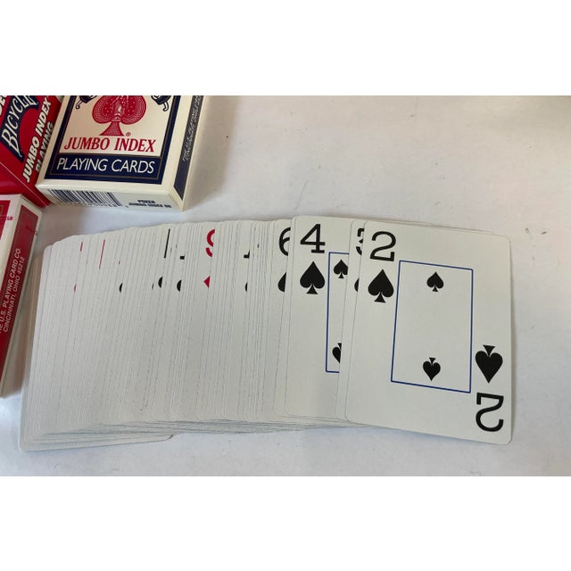 Red Vintage Bicycle Playing Cards - Box of 6 Decks For Sale - Image 8 of 9