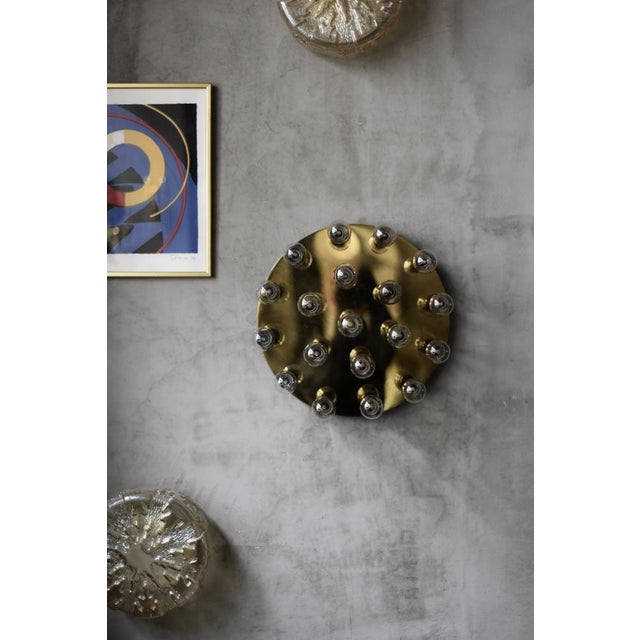 Mid-Century Modern German Atomic Brass Ceiling Lamp from Cosack Leuchten, 1960s For Sale - Image 10 of 18