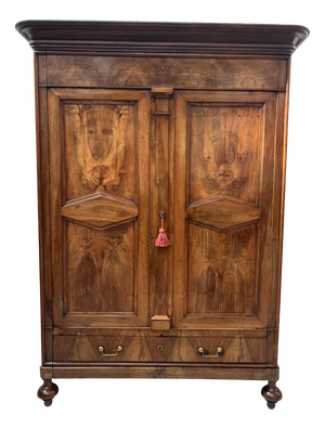 Napoleon III Style Wardrobe in Walnut, 1800s