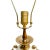 Pair of Late 20th Century Neoclassical Cream Marble and Polished Brass Plated Urn-Form Table Lamps For Sale - Image 9 of 10