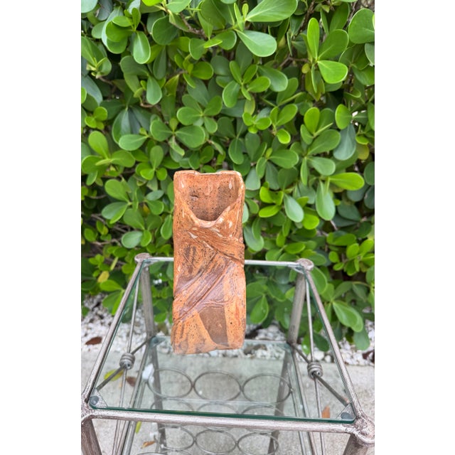 Ceramic Vintage Signed Sculptural Studio Pottery Pitcher For Sale - Image 7 of 10