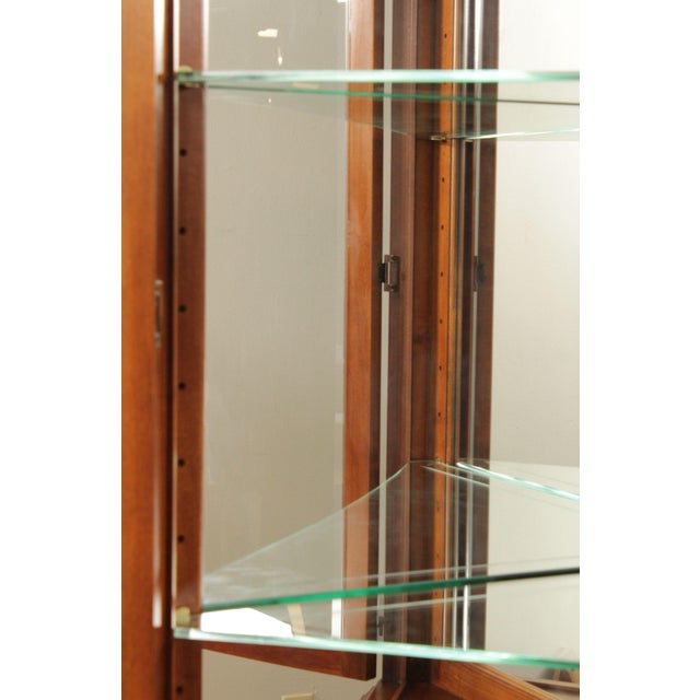 Jasper Large Cherry Corner Curio A Pair Chairish