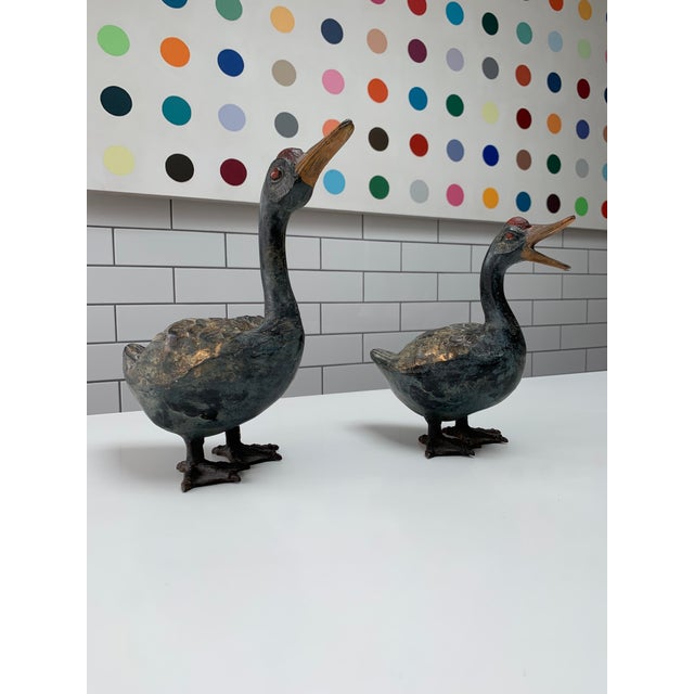 Antique Iron Ducks Chairish