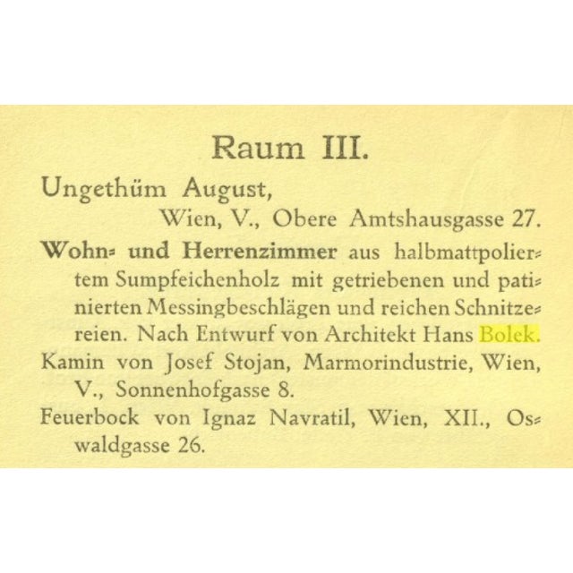 Art Nouveau Corner Cabinets attributed to Hans Bolek for August Ungethum, Vienna, 1913, Set of 2 For Sale - Image 3 of 12