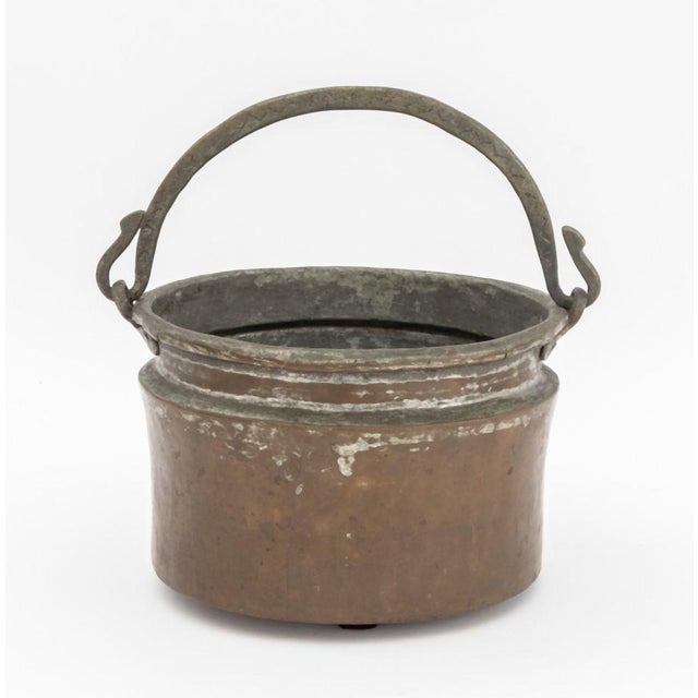Antique Copper and Brass Cauldrons, 2 For Sale In New York - Image 6 of 15