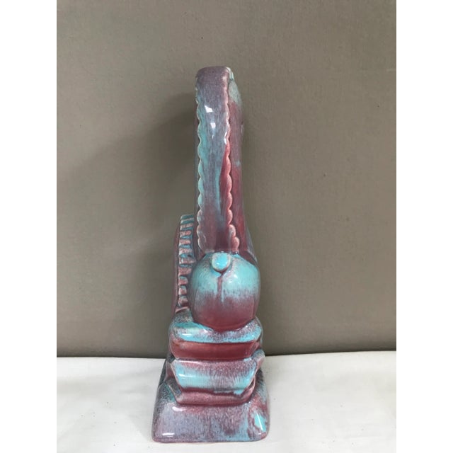 1940s California West Coast Pottery Art Deco Stylized Horses Mare & Foal For Sale - Image 5 of 9