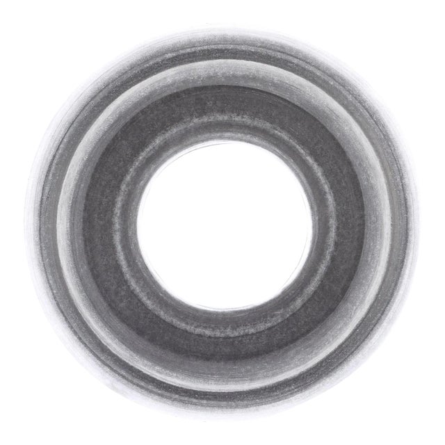 Contemporary Abstract Graphite on Paper Painting "Untitled 13" by Matthew Langley For Sale