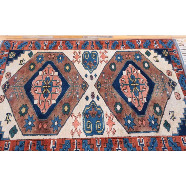 Hand-knotted Turkish rug Melas. Very high-quality wool. Main material: wool. The homeland is also wool. The rug is clean....
