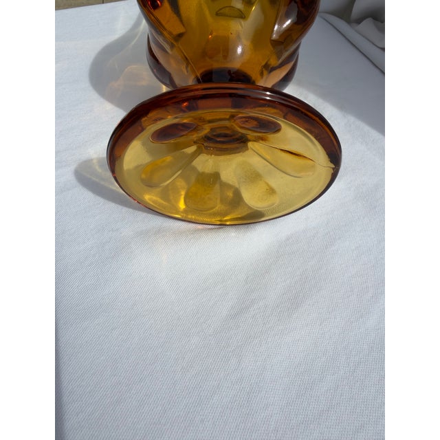 Amber Viking Epic Amber Six Petal Swung Glass Vase For Sale - Image 8 of 9