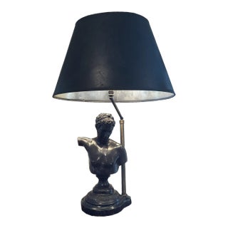 Bronze Bust Table Lamp For Sale