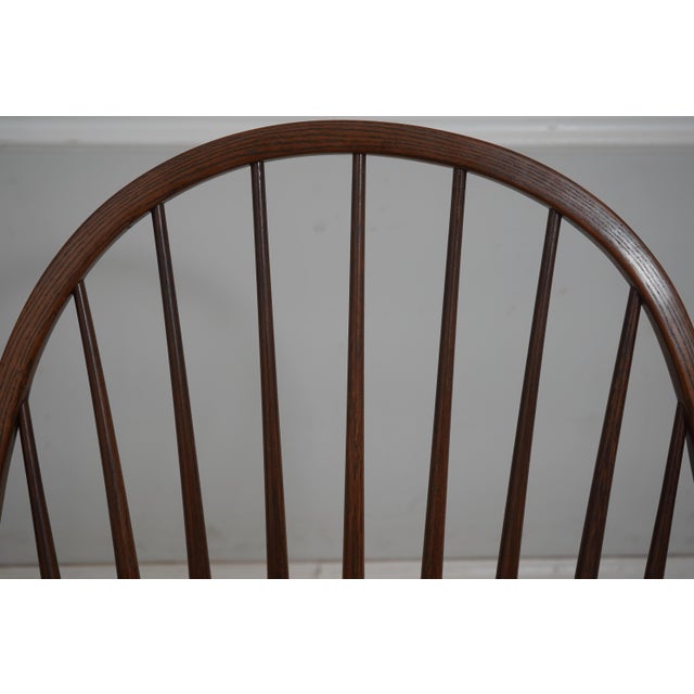 1970s Frederick Duckloe Cherry Windsor Rocker Chair For Sale - Image 5 of 18