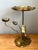 Vintage Carole Stupell Brass Lotus Leaf Accent Table For Sale - Image 10 of 14