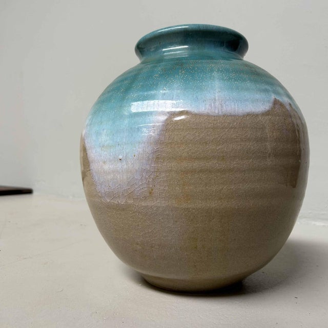 Beige Takakuragu Hamaya Ikebana Flower Vase, 1950s For Sale - Image 8 of 18