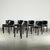 Elegant set of eight Model 122 chairs designed by Vico Magistretti for Cassina in the 1970s, a refined example of Italian...