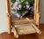 1970s Small Bamboo Frame Mirror With Shelf For Sale - Image 5 of 9
