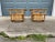Brown Pair of Bamboo + Rattan Side Tables | Style of Franco Albini For Sale - Image 8 of 13