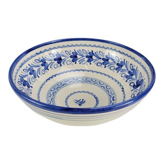 Vintage 1990 Manzano Garcia Ceramic Bowl - Lagartera Toledo Spanish For Sale