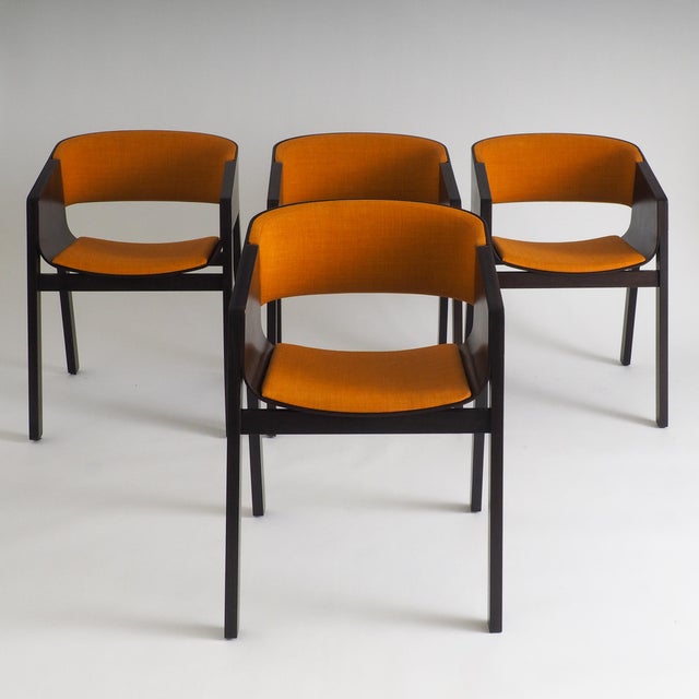 Brown Merano Armchairs by Alexander Gufler for TON, 1990s, Set of 4 For Sale - Image 8 of 13