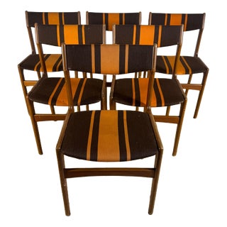 Vintage Teak Chairs attributed to Erik Buch, 1960s, Set of 6 For Sale
