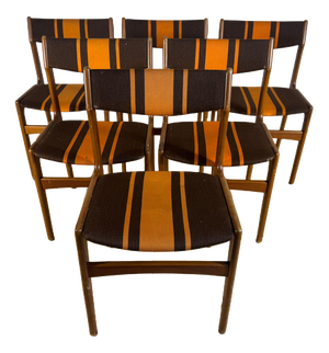 Vintage Teak Chairs attributed to Erik Buch, 1960s, Set of 6
