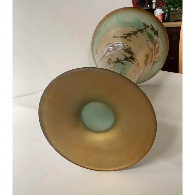 Art Nouveau Art Nouveau Hand Painted Vase Circa 1900 Signed For Sale - Image 3 of 5