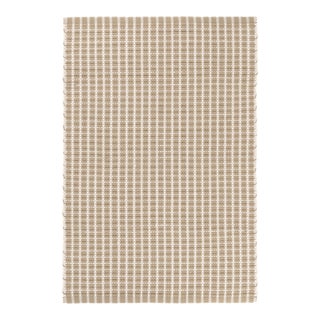 Dash & Albert by Annie Selke Gridiron Wheat Indoor/Outdoor Rug, 6' x 9' For Sale