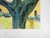 Contemporary Contemporary Expressionist Red House Tree Landscape Painting For Sale - Image 3 of 6