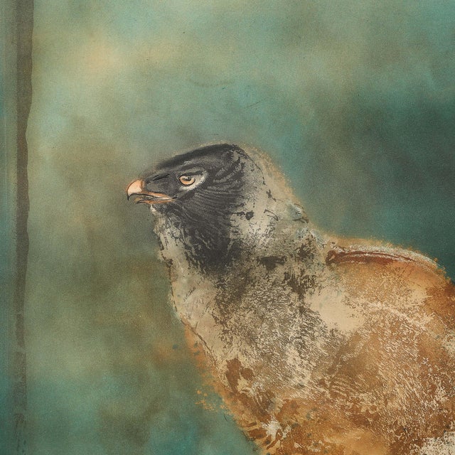 1970s Kaiko Moti "L'Aiglon" Aqua-Tinted Color Etching, Signed in Graphite For Sale - Image 5 of 12