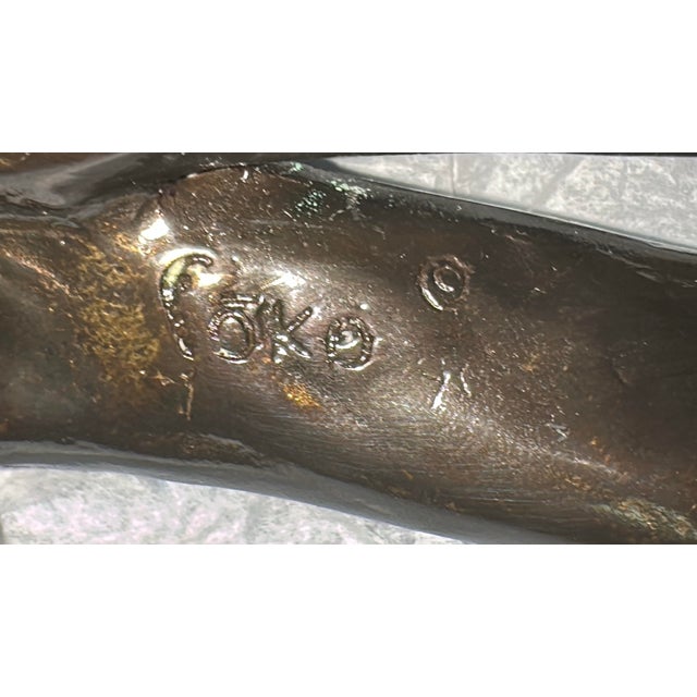 1996 Signed Cari Jaye Sokoloff Sóko Manhandles Bronze Door Pulls – Pair For Sale - Image 10 of 10
