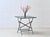 Vintage Folding Table in Metal with Cast Iron Frames, 1950s For Sale - Image 4 of 16