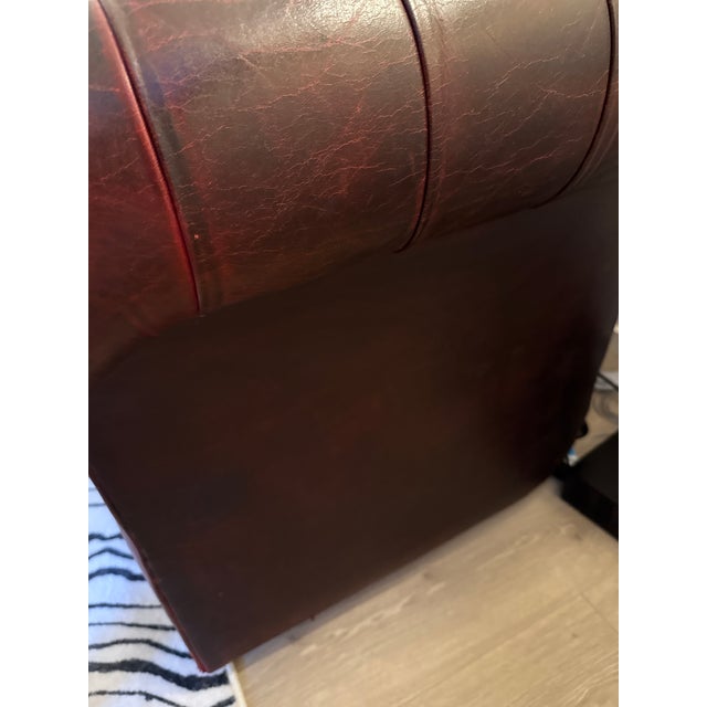 1970s Oxblood Chesterfield Sofa For Sale - Image 4 of 9