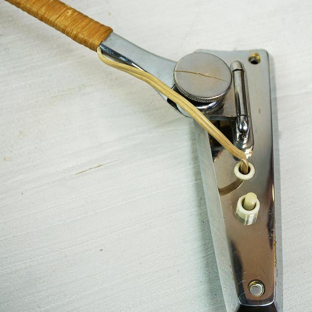 Maroon Mid-Century Austrian Pink Adjustable Wall Lamp attributed to Rupert Nikoll, 1950s For Sale - Image 8 of 18