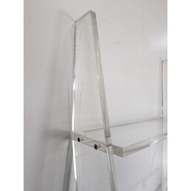 Acrylic Glass Ladder Shelf in the style of the Invisibles Du Marais For Sale - Image 3 of 6