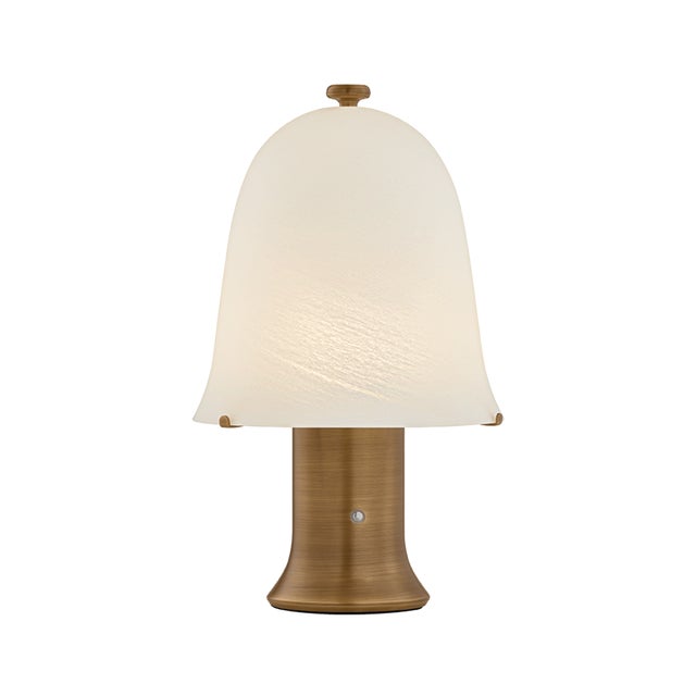 Contemporary Hudson Valley Lighting Kipps 8.25 in. 1 Light Rechargeable Table Lamp in Patina Brass Finish For Sale - Image 3 of 11