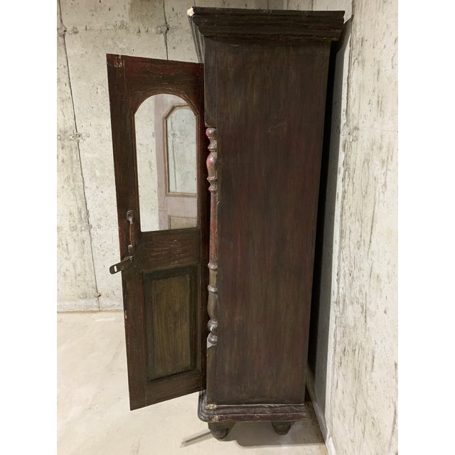 1970s 1970s Vintage Wooden Painted Cabinet For Sale - Image 5 of 6