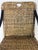 Vintage Woven Rattan and Leather Field Chair For Sale - Image 4 of 10