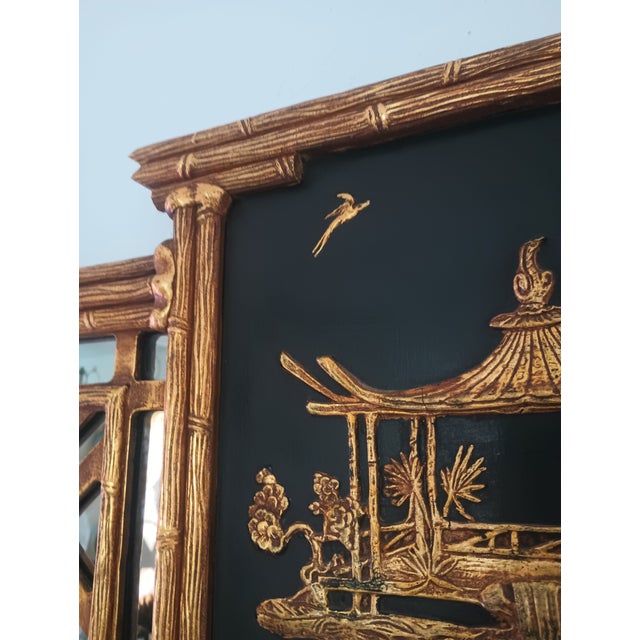 Friedman Brothers Large Chinoiserie Wall Mirror For Sale - Image 12 of 12