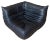 Black Leather Togo Corner Seat by Michel Ducaroy for Ligne Roset For Sale