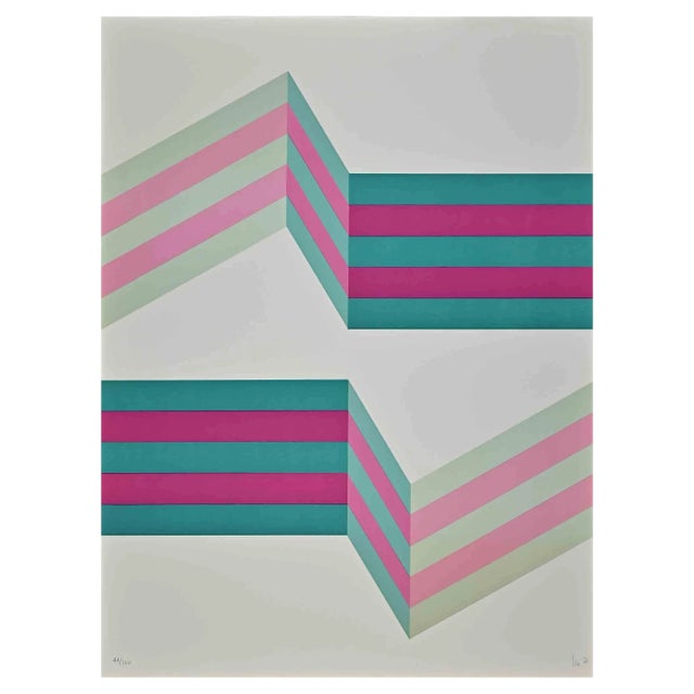 Renato Livi, Abstract Composition, Lithograph, 1971 For Sale