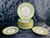 Davenport Early 19th Century Rare Green and Gold Floral Davenport Longfort Staffordshire Plates - Set of 14 For Sale - Image 4 of 11