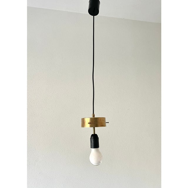 Mid-Century Modern Yellow Pendant Light attributed to Vetreria Vistosi Murano, 1960s For Sale - Image 14 of 15