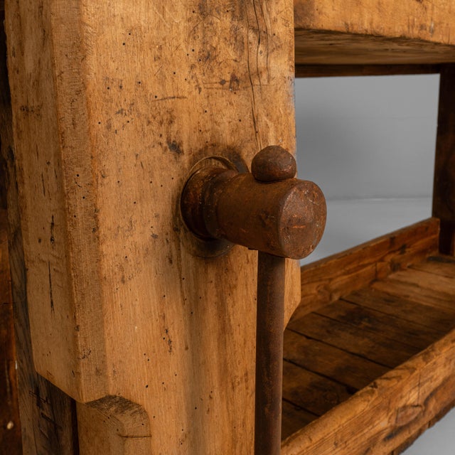 Wood 20th Century French Wooden Work Table For Sale - Image 7 of 18