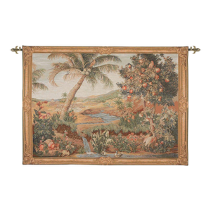 Oasis Landscape Loom Woven Tapestry - 109 X 152 Cm (3'7" X 5'0") - Requires Rod Size 4