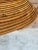 Vintage Sculptural Coiled Rattan Bell Form Pendant Light For Sale - Image 11 of 11