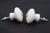 Traditional Pair of Vintage 1.25 In. White Ceramic Round Cabinet Knobs For Sale - Image 3 of 4