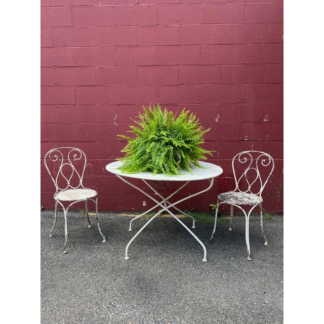 White Painted French Folding Table For Sale - Image 10 of 11